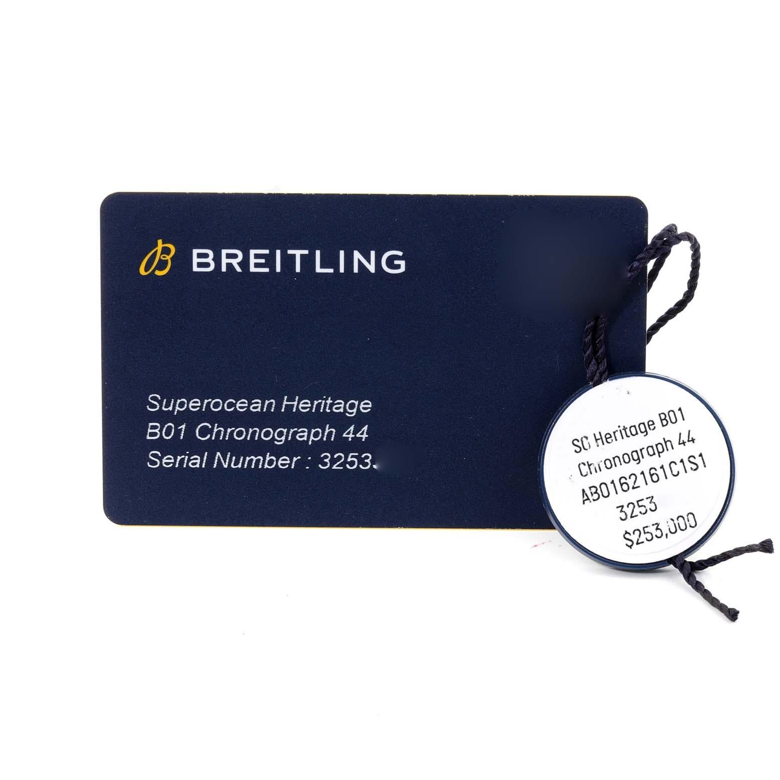 Breitling SuperOcean Heritage II B01 Blue Dial Steel Mens Watch AB0162 Unworn 3