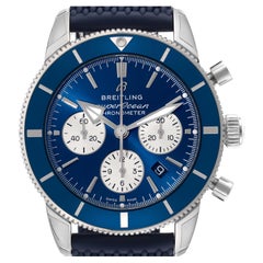 Breitling SuperOcean Heritage II B01 Blue Dial Steel Mens Watch AB0162 Unworn