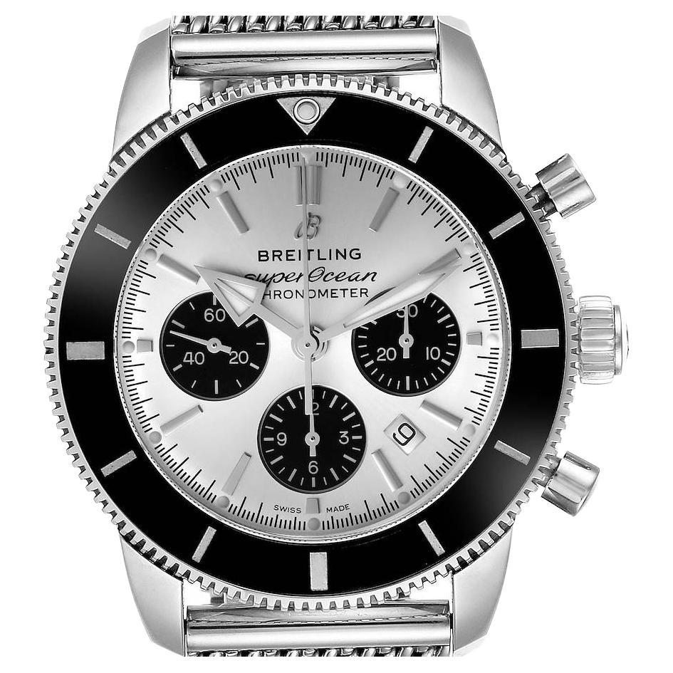 Breitling SuperOcean Heritage II B01 Blue Dial Steel Men's Watch AB0162 For Sale at 1stDibs