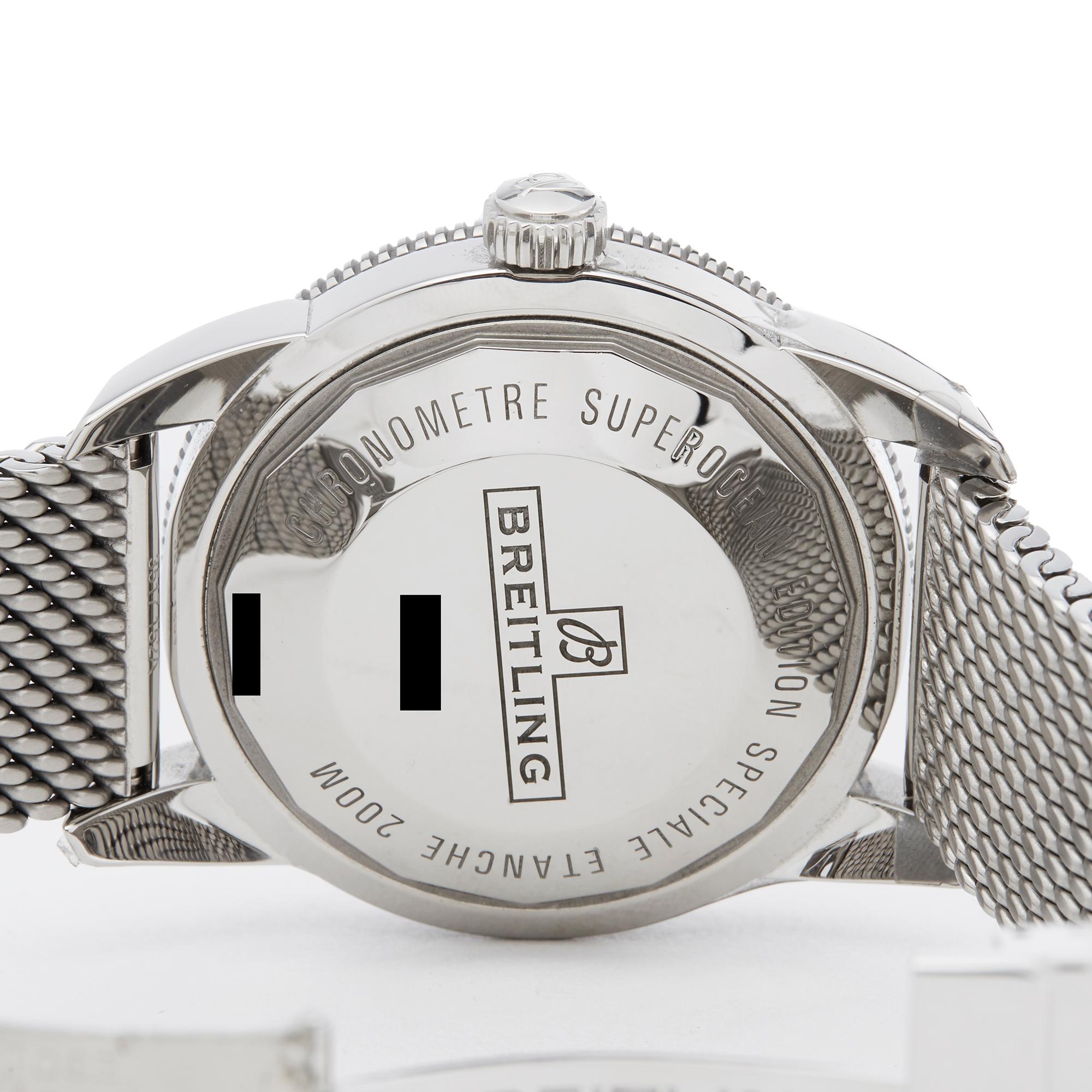 Breitling Superocean Heritage ii B20 Stainless Steel AB2020121BA11 Wrist Watch In Excellent Condition In Bishops Stortford, Hertfordshire