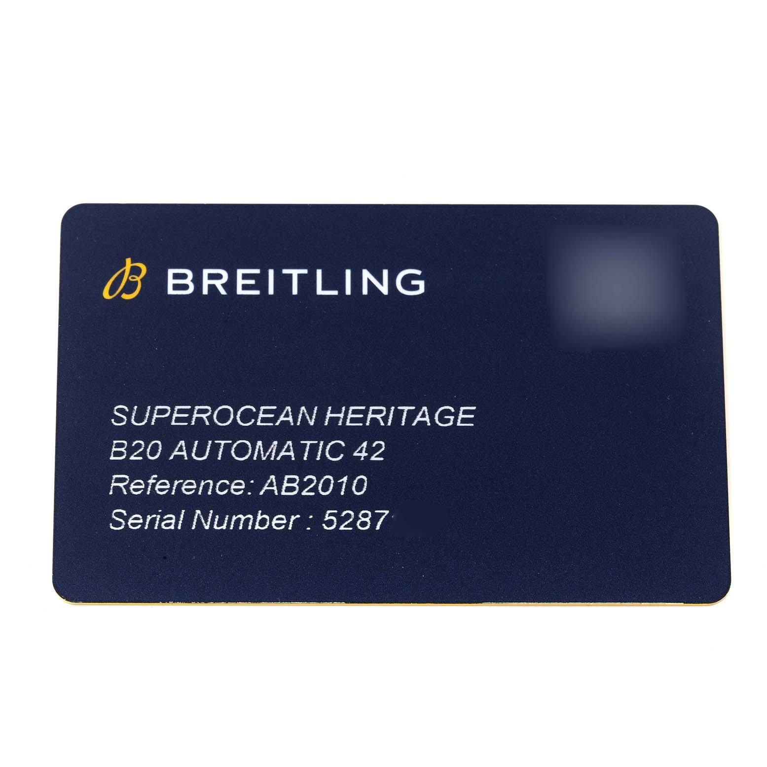 Breitling Superocean Heritage II Ice Blue Dial Steel Mens Watch AB2010 Unworn 5