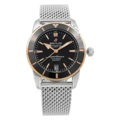 Breitling Superocean Heritage II Rose Gold Steel Black Dial Watch UB2010121B1A1