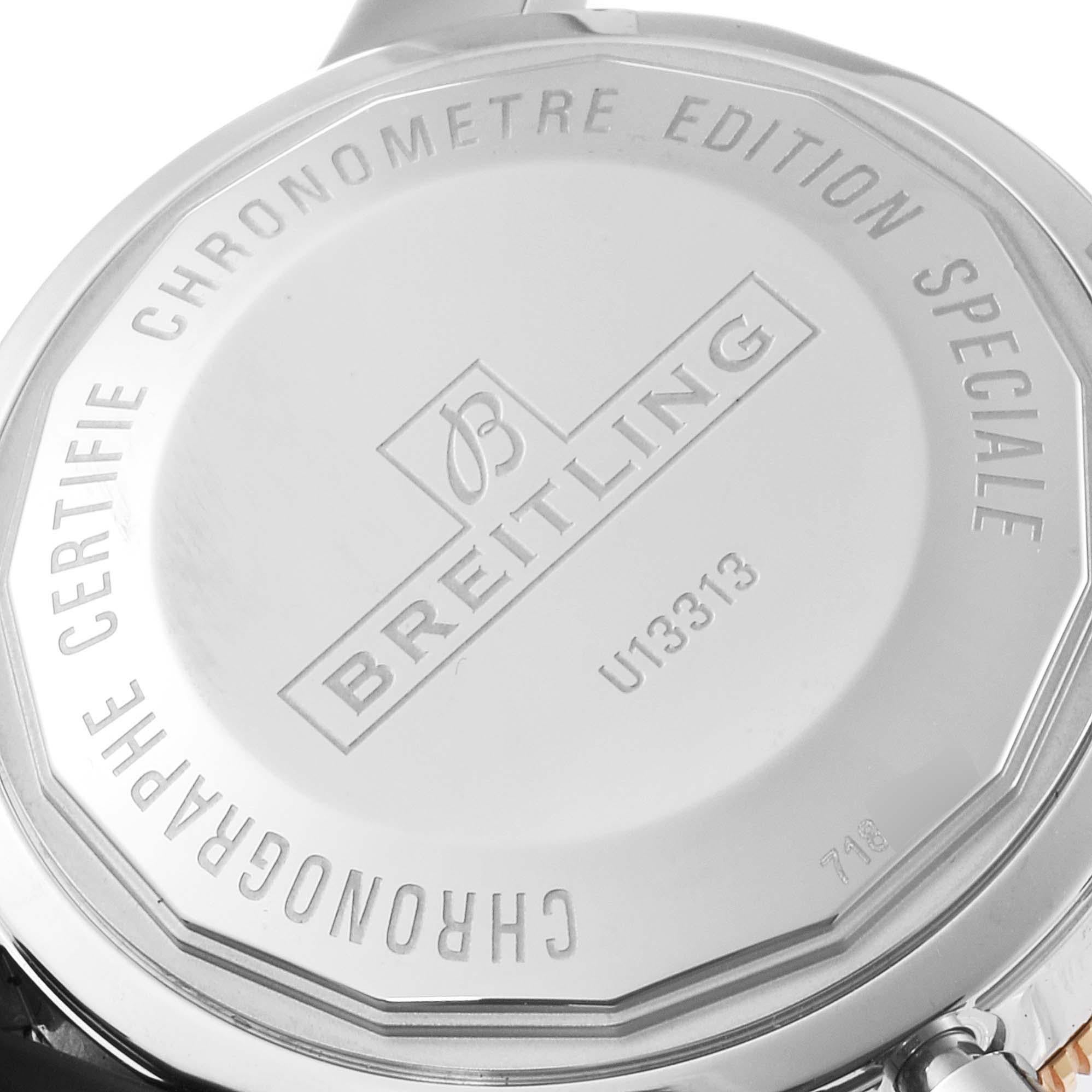 Breitling Superocean Heritage II Steel Rose Gold Watch U13313 Box Card For Sale 3