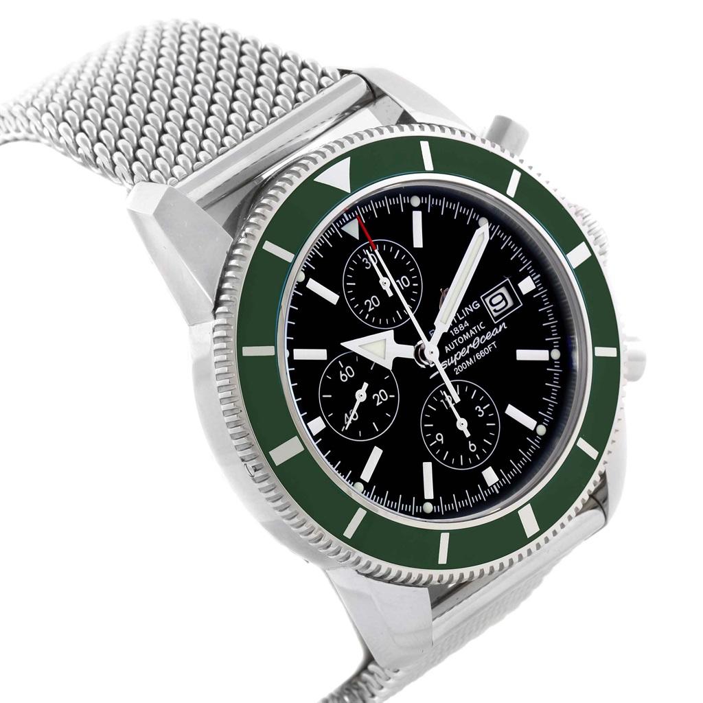 Breitling Superocean Heritage Limitierte Auflage Grüne Lünette-Uhr A13320 im Angebot 1
