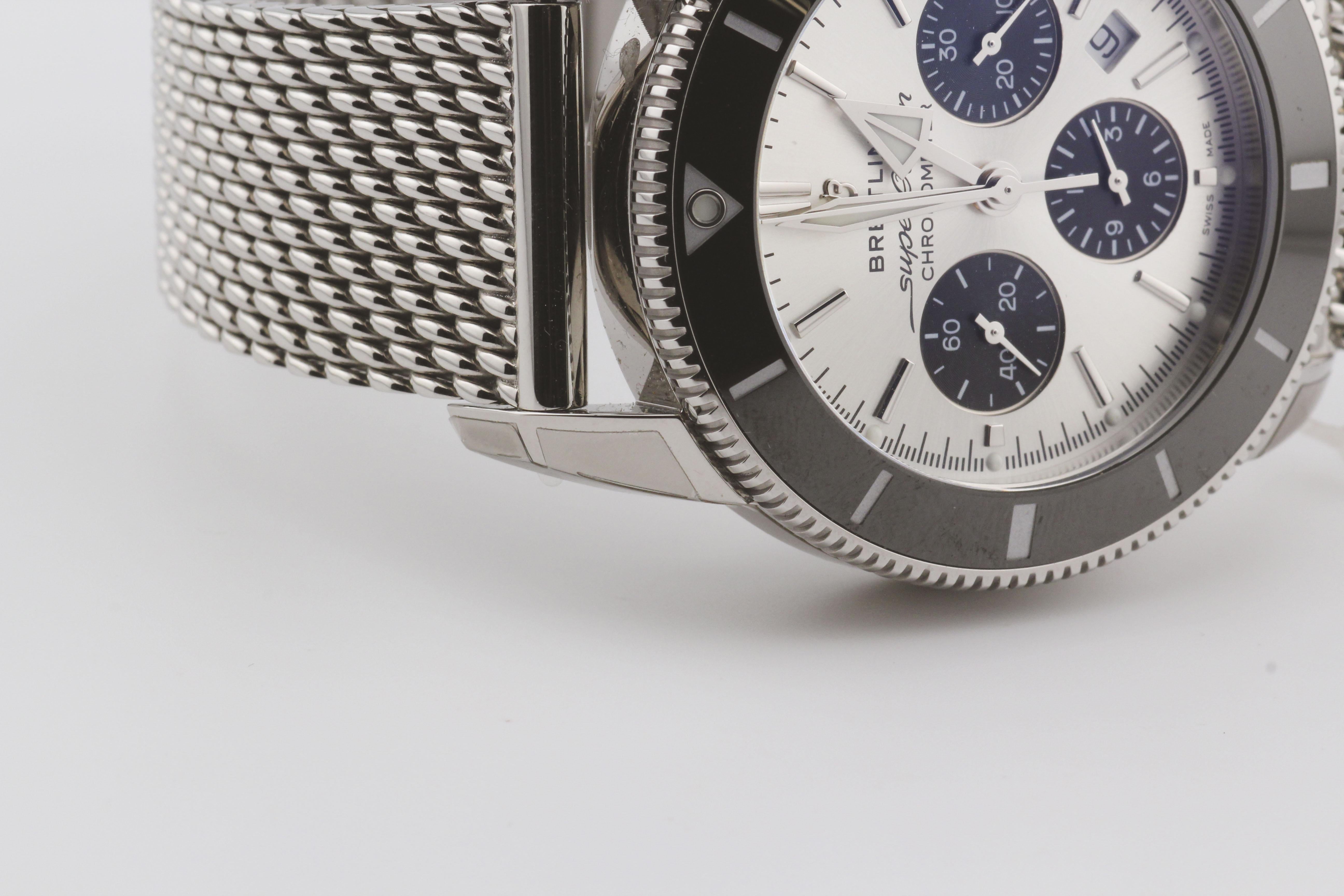 Breitling Superocean Heritage Steel Automatic Chronograph Watch 44mm AB0162 10