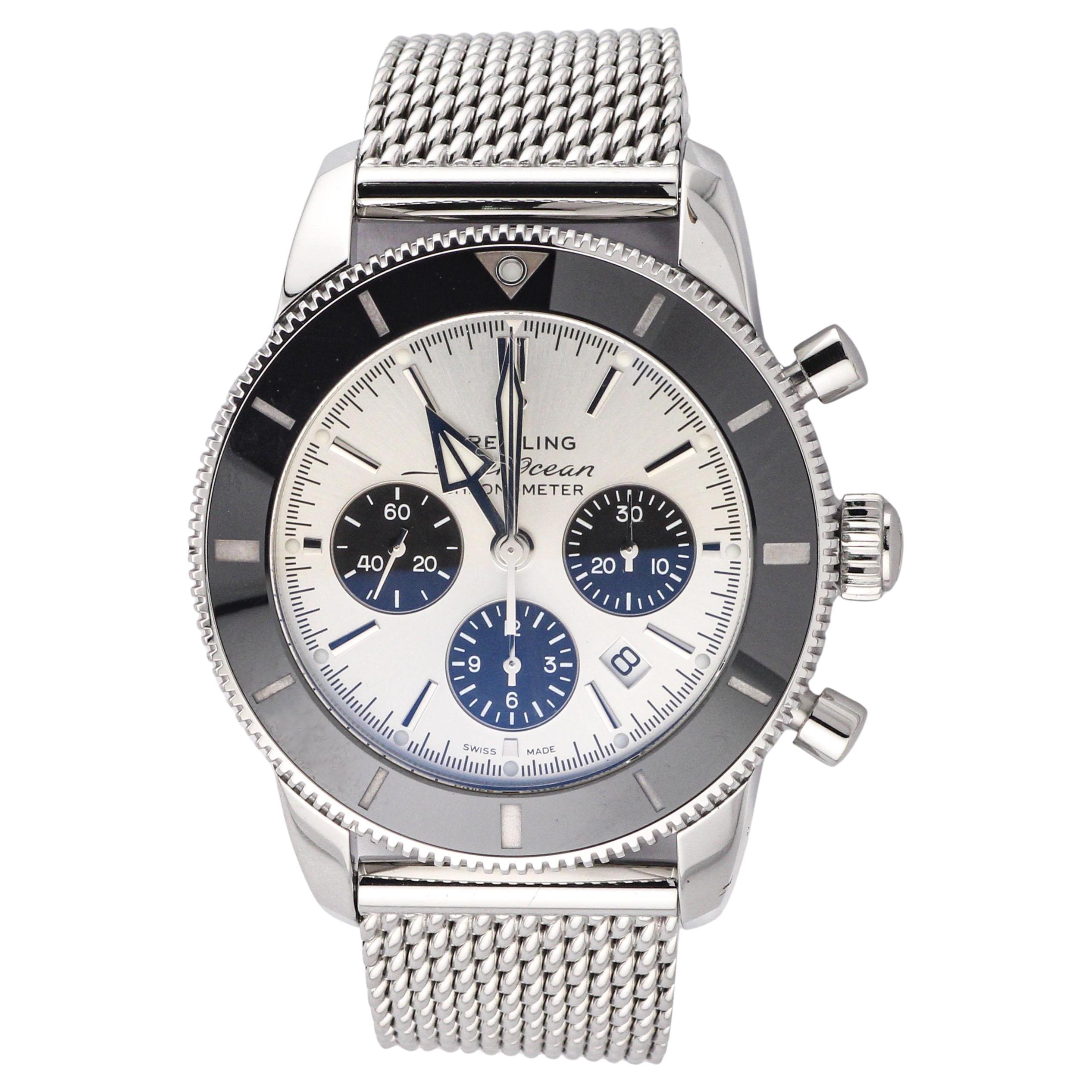 Orologio cronografo automatico Breitling Superocean Heritage Steel 44mm AB0162