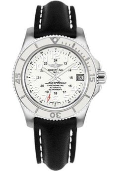 Breitling Superocean II, Leather Strap, Deployant Men's Watches