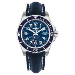 Breitling Superocean II, Leather Strap, Deployant Men's Watch