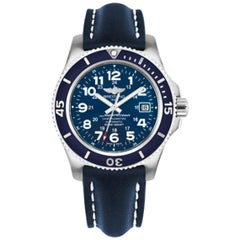 Breitling Superocean II, Leather Strap, Tang Men's Watches A17365D1/C915