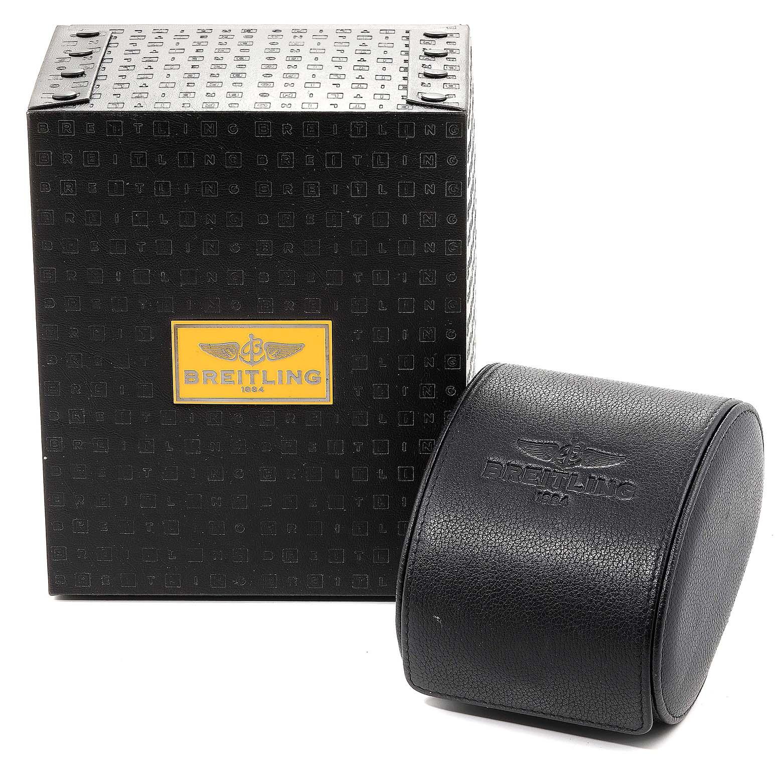 Breitling Superocean II 44 Black Dial Rubber Strap Men's Watch A17392 For Sale 5