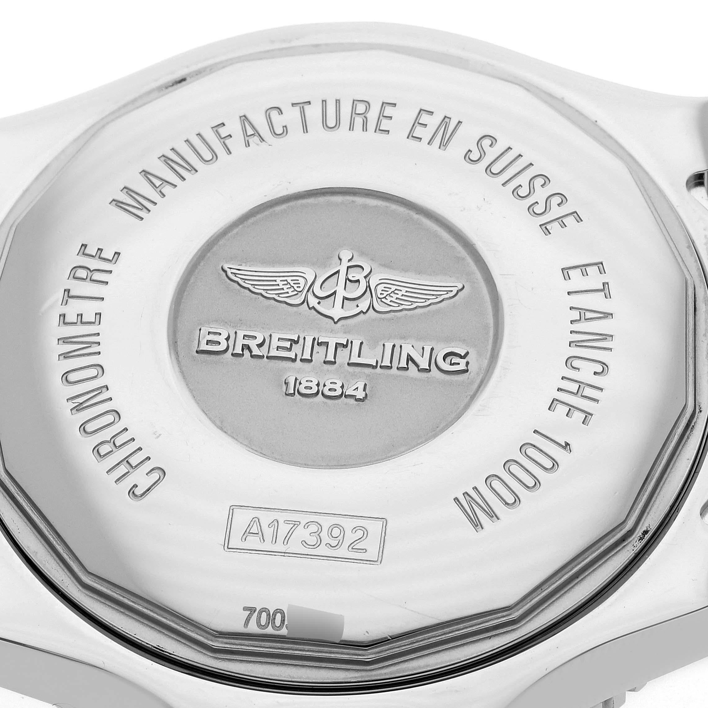 Breitling Superocean II 44 Blue Dial Steel Mens Watch A17392 Box Card 3