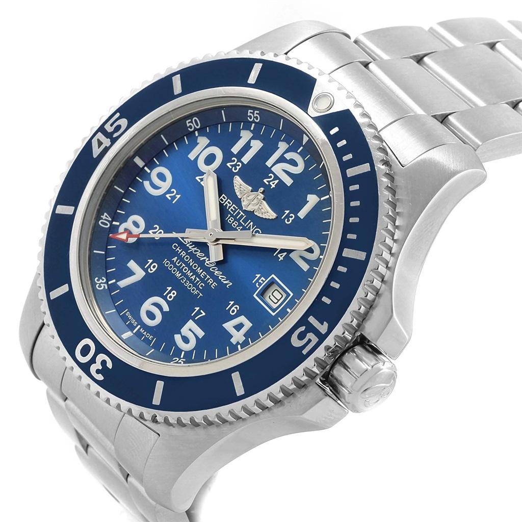 breitling superocean gun blue