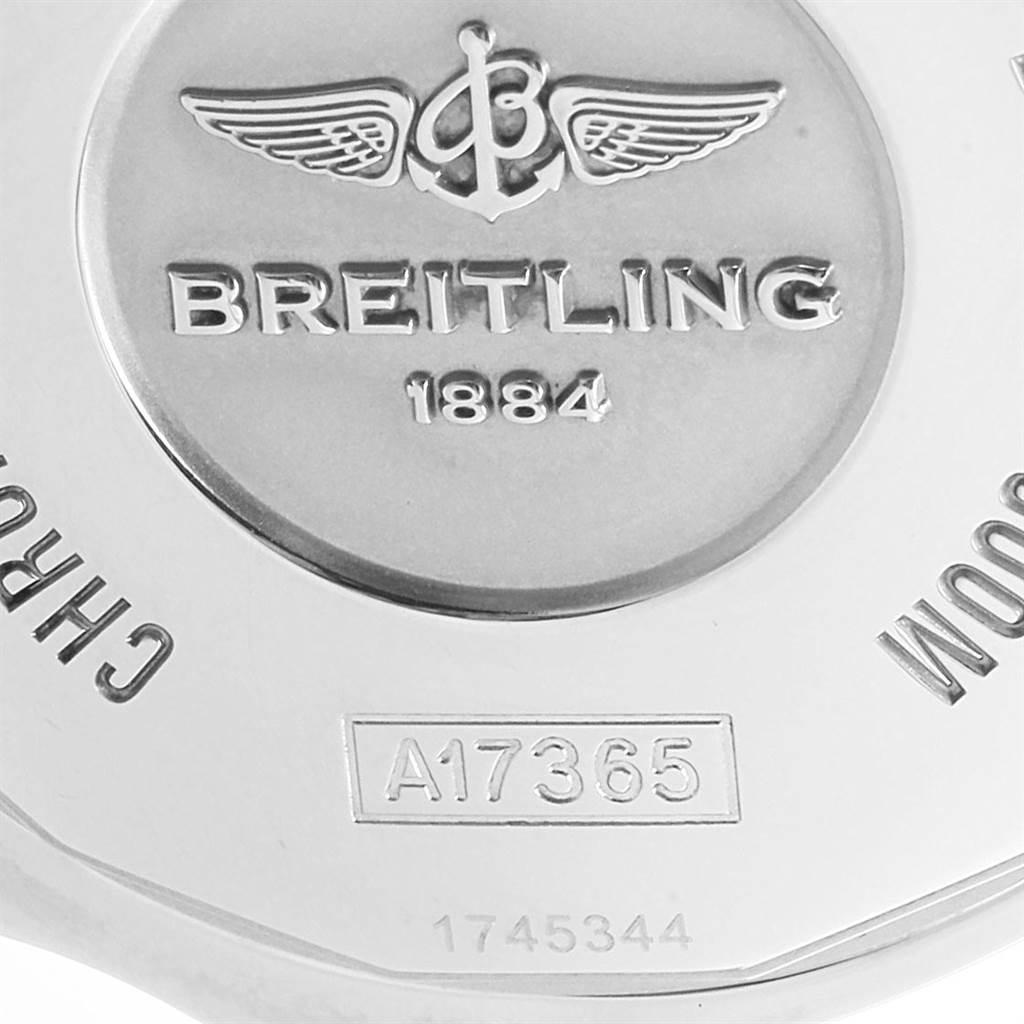 Breitling Superocean II Black Dial Steel Men's Watch A17365 Box Papers For Sale 4