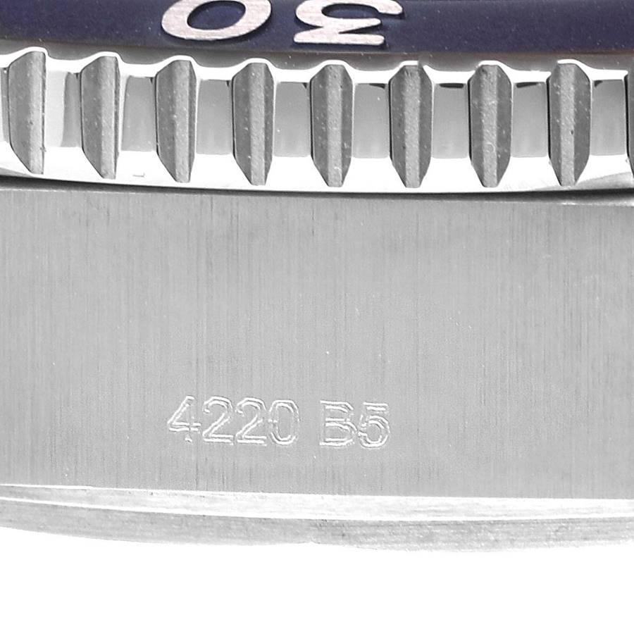 Men's Breitling Superocean II Blue Dial Steel Mens Watch A17367 Box Card For Sale
