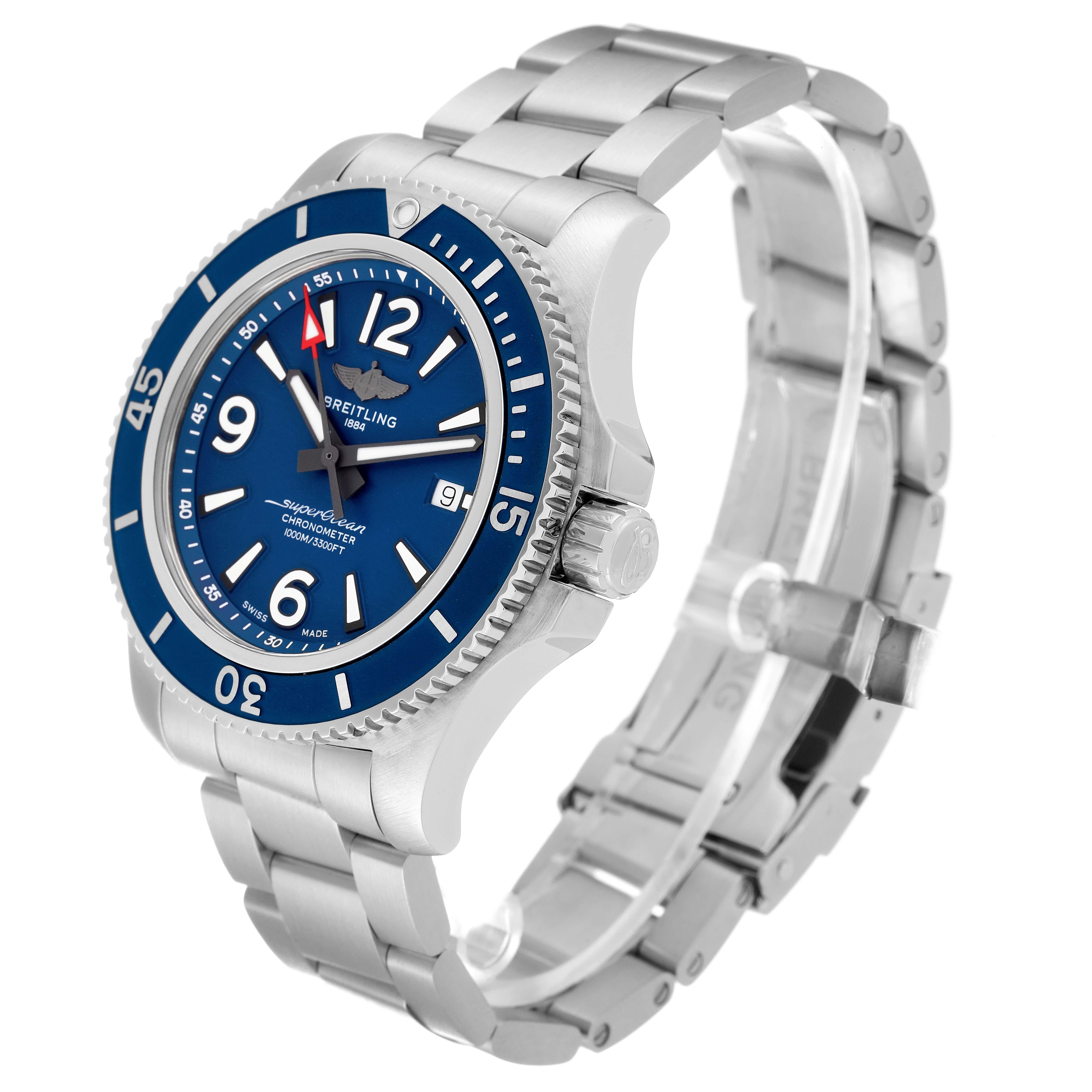 Breitling Superocean II, montre pour hommes A17367 avec cadran bleu Pour hommes en vente