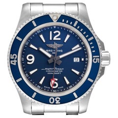 Breitling Superocean II Blue Dial Steel Mens Watch A17367