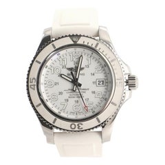 Breitling SuperOcean II Chronometer Automatic Watch Stainless Steel and Rubber