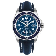 Breitling Superocean II, Leather Strap, Deployant Men's Watches
