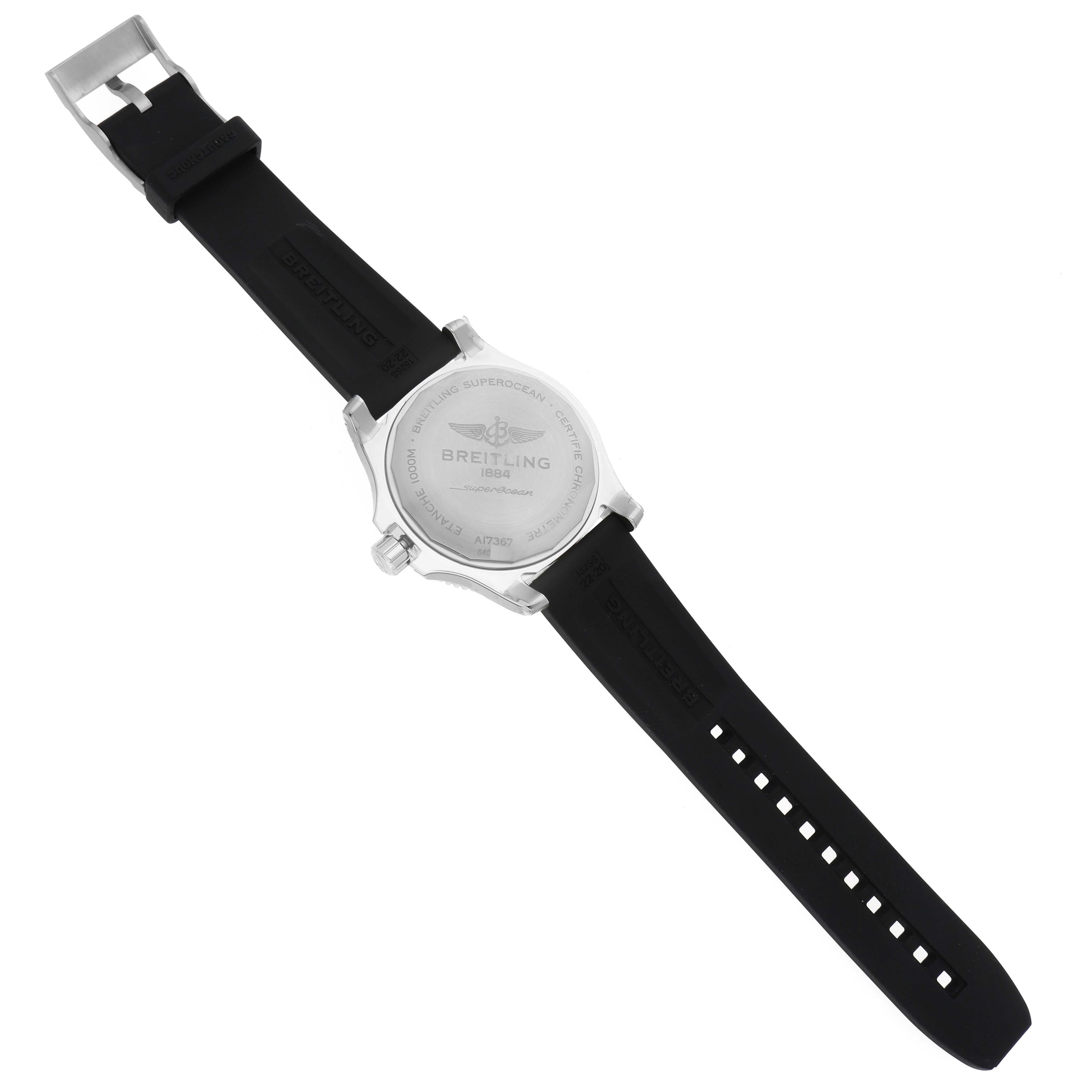 Breitling Superocean II, montre pour hommes A17367 non portée en vente 7