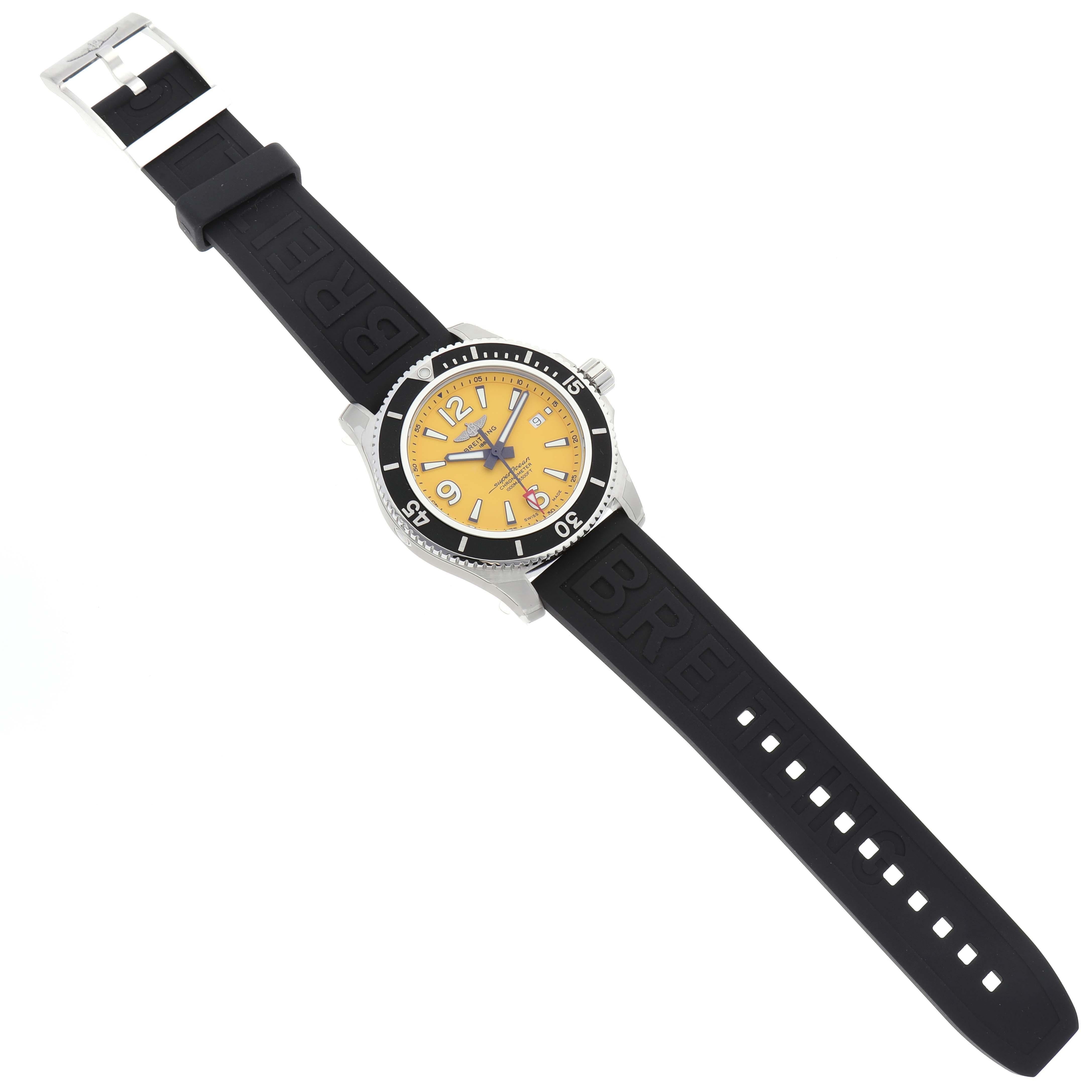 Breitling Superocean II, montre pour hommes A17367 non portée Excellent état - En vente à Atlanta, GA