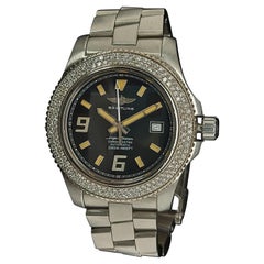 Breitling Superocean Steel, Automatic, Breitling Box, Diamonds