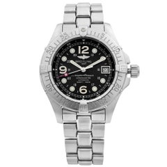 Breitling Superocean Steel Black Dial Automatic Men's Watch A17360