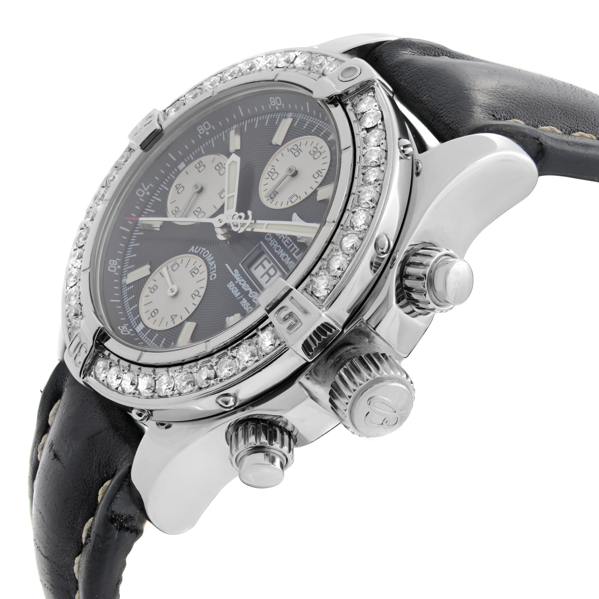 breitling 1884 manufacture en suisse chronographe etanche 50m a68062 no 1111