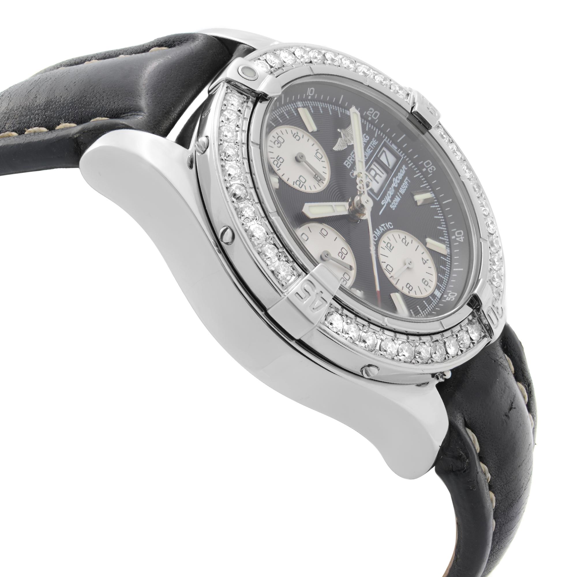 breitling chronograph etanche 50m a68062 no 1111