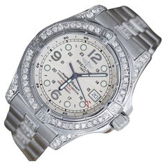 Breitling Superocean Steelfish Automatic A17390 Diamond Mens Luxury Watch