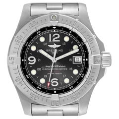 Used Breitling Superocean Steelfish Black Dial Steel Mens Watch A17390