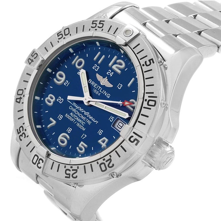 Breitling Superocean Steelfish Blue Dial Men's Watch ...