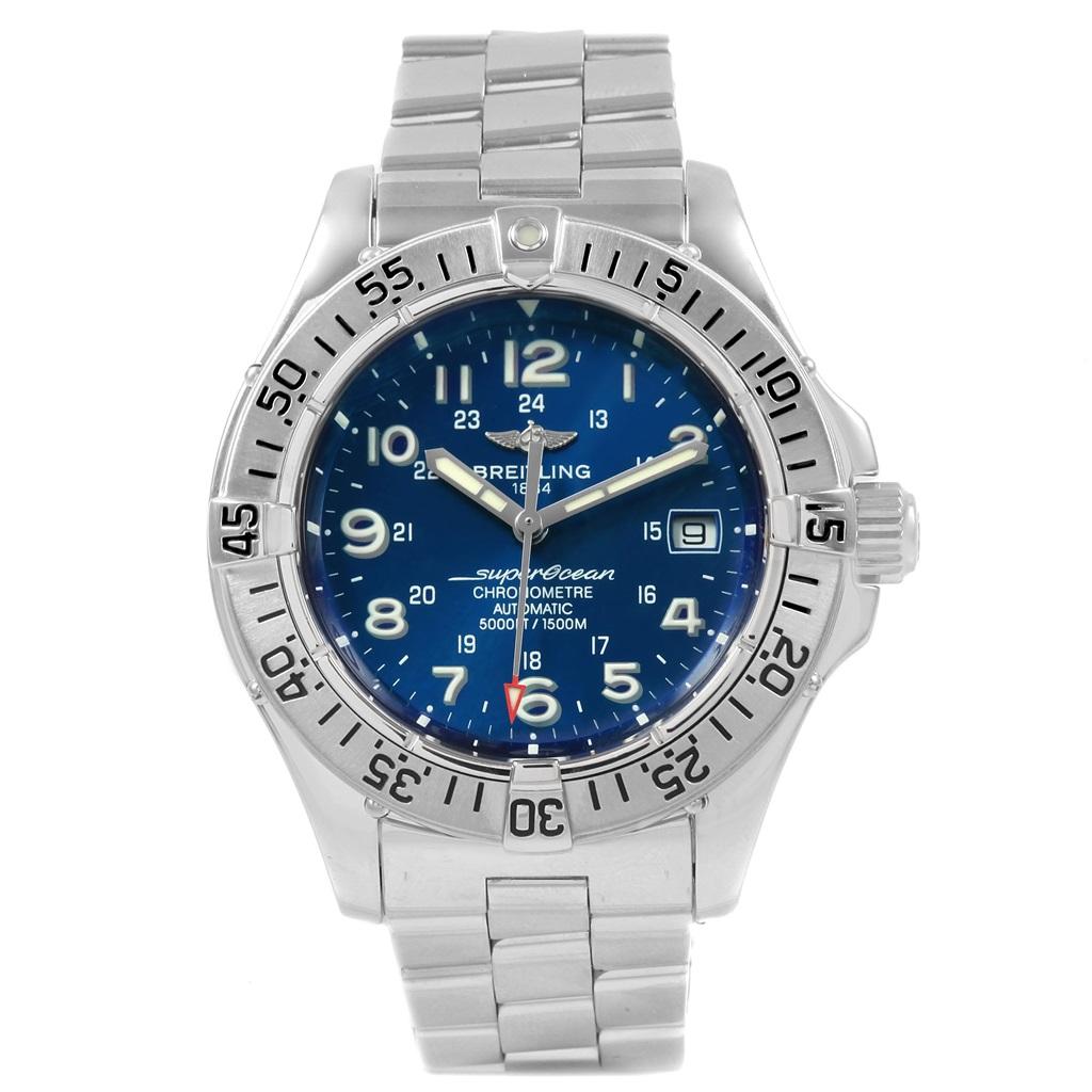 Breitling Superocean Steelfish Blue Dial Men's Watch A17360 4