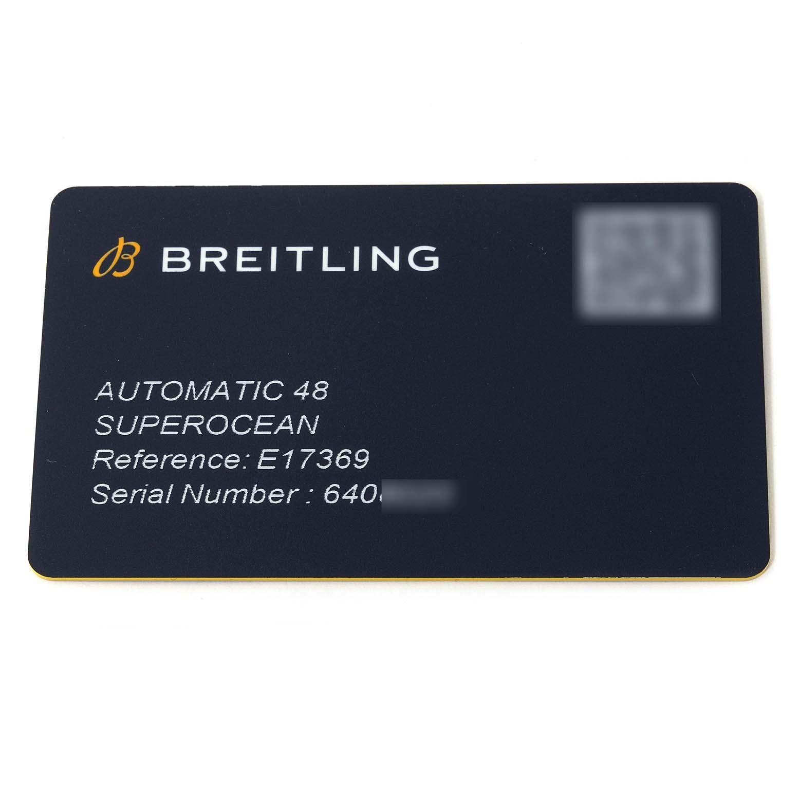 Breitling Superocean Gelbes Zifferblatt Titan Herrenuhr E17369 Ungetragen im Angebot 7
