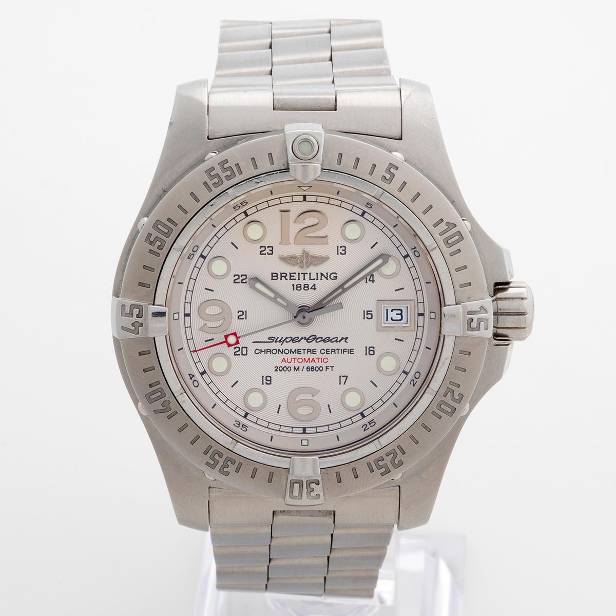 Breitling Superocena Steelfish Ref A17390, Complete Set, Outstanding Condition In Excellent Condition In Canterbury, GB
