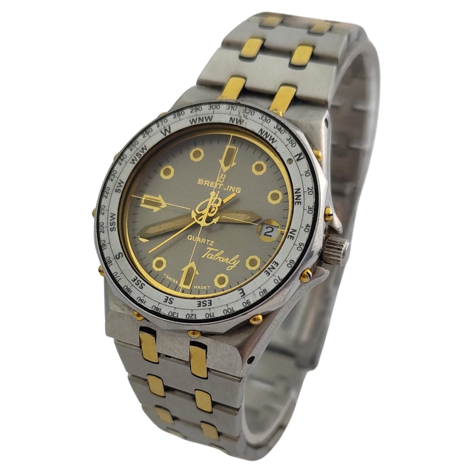 Breitling Tabarly 80770N Gold Steel Vintage Men Watch