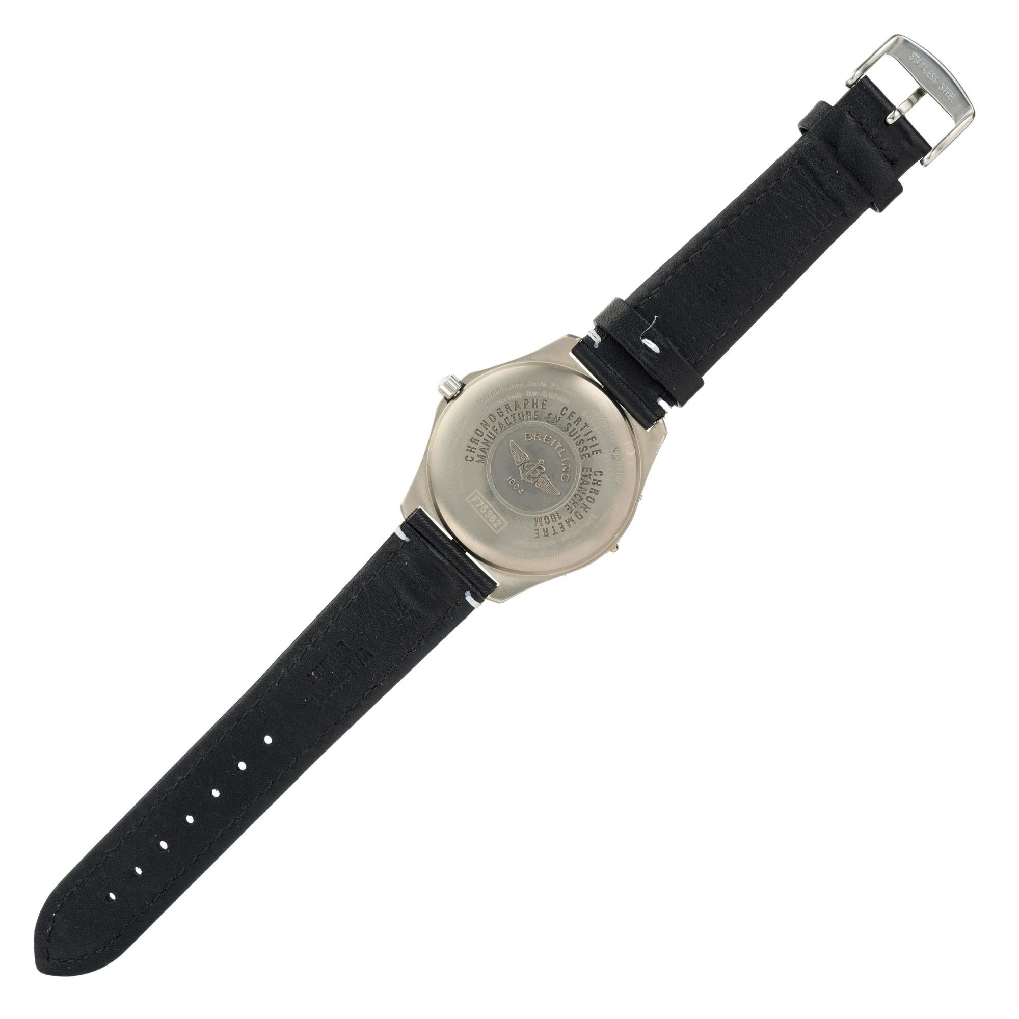 Men's Breitling Titanium 18k Chronometer Aerospace Wristwatch For Sale