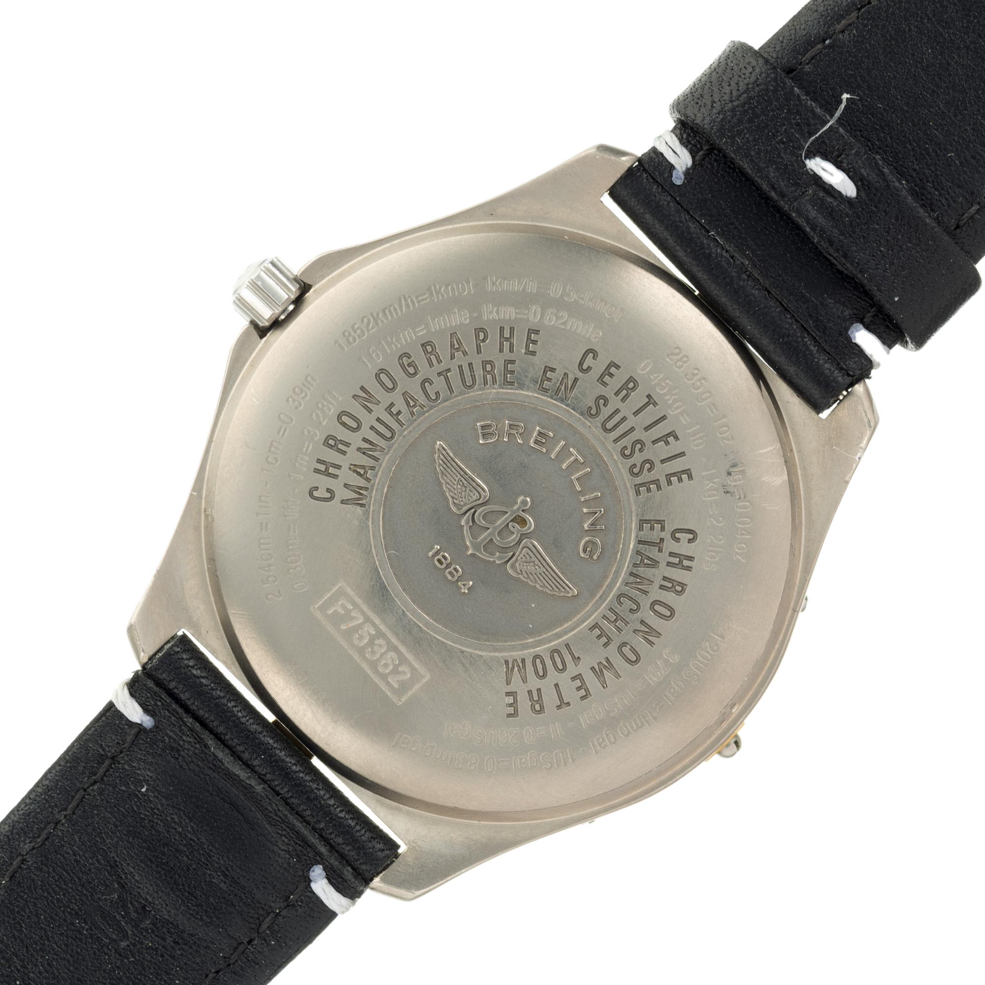 Breitling Titanium 18k Chronometer Aerospace Wristwatch For Sale 1