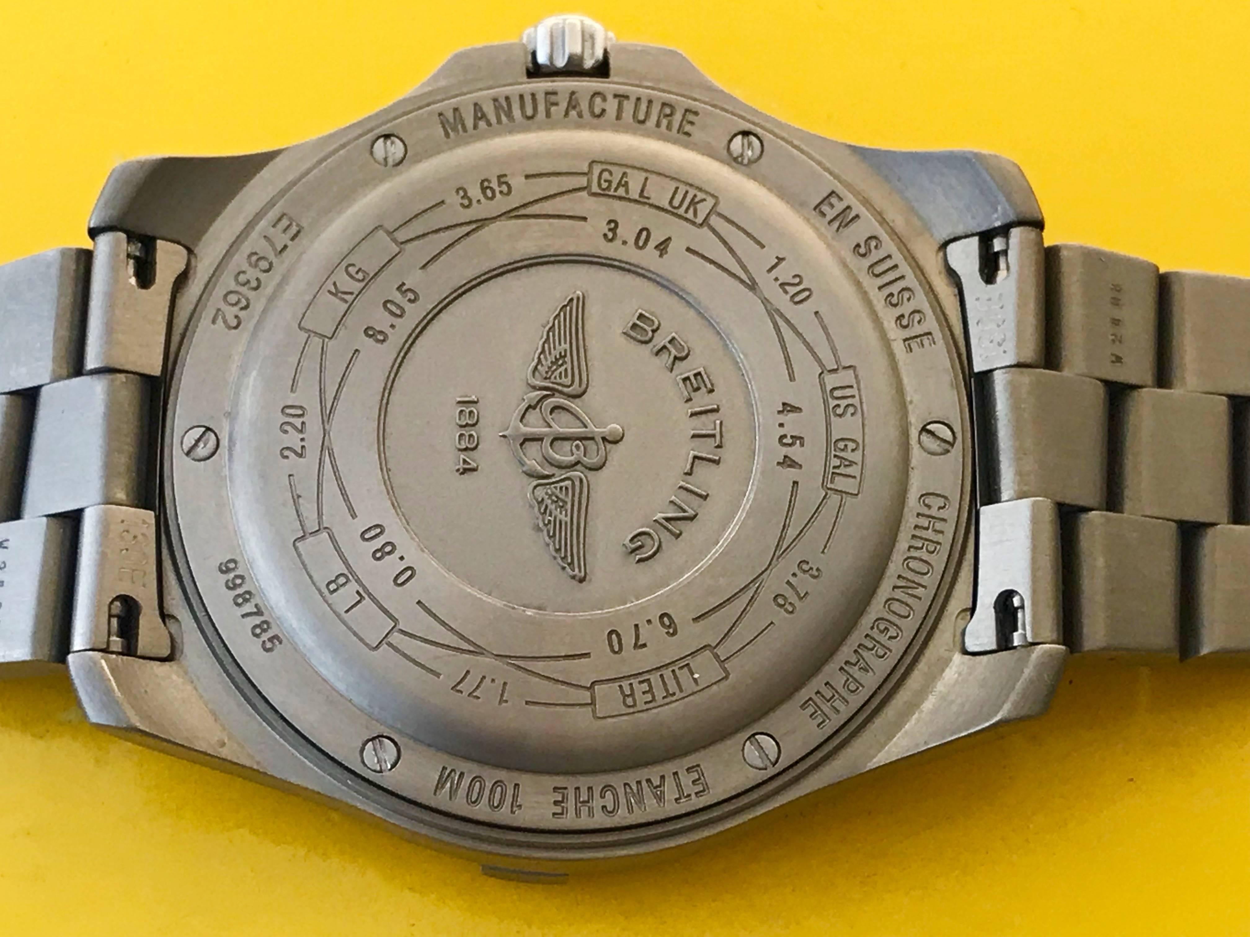 Breitling Titanium Aerospace Avantage GMT Quartz Wristwatch 1