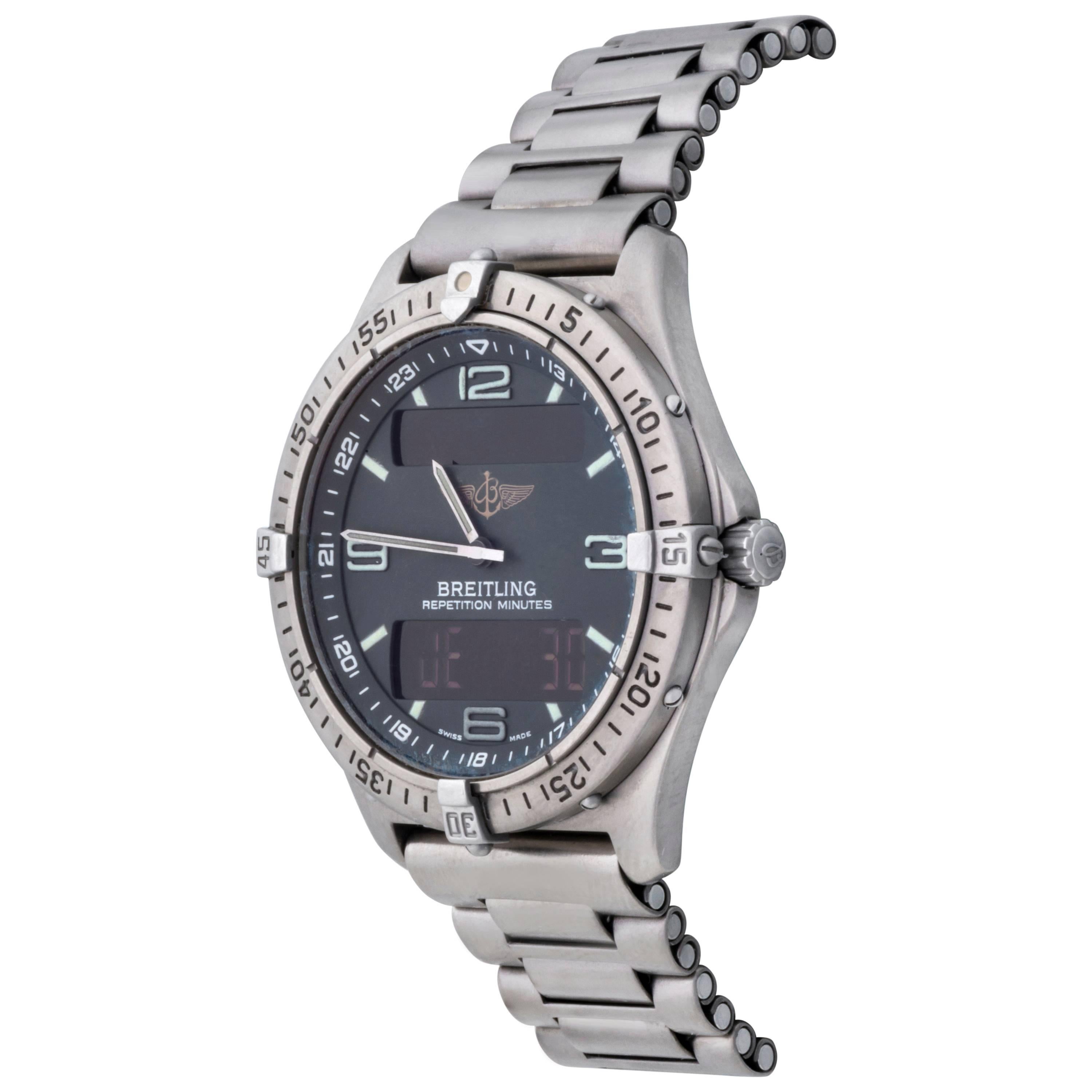 Breitling Titanium Aerospace Avantage Quartz Wristwatch