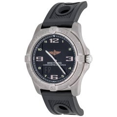 Breitling Titanium Aerospace Evo Chronograph GMT Quartz Wristwatch