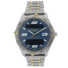 Used Breitling Titanium and 18 Karat Yellow Gold Aerospace