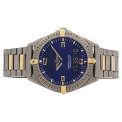 Used Breitling Titanium Two Tone Aerospace Digital & Analog Quartz Watch F56059