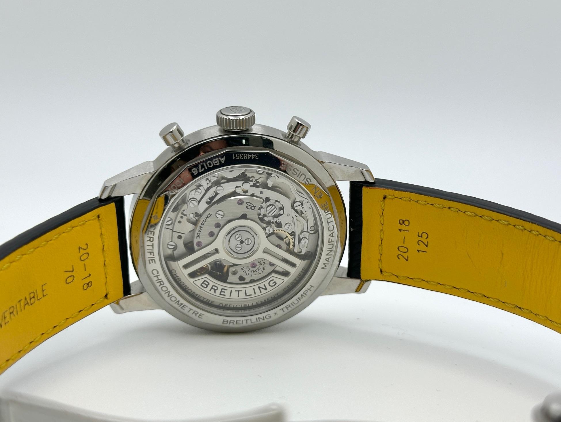 Breitling Top Time B01 Triumph AB0176 Eisblaues Zifferblatt Edelstahl 41mm im Angebot 2