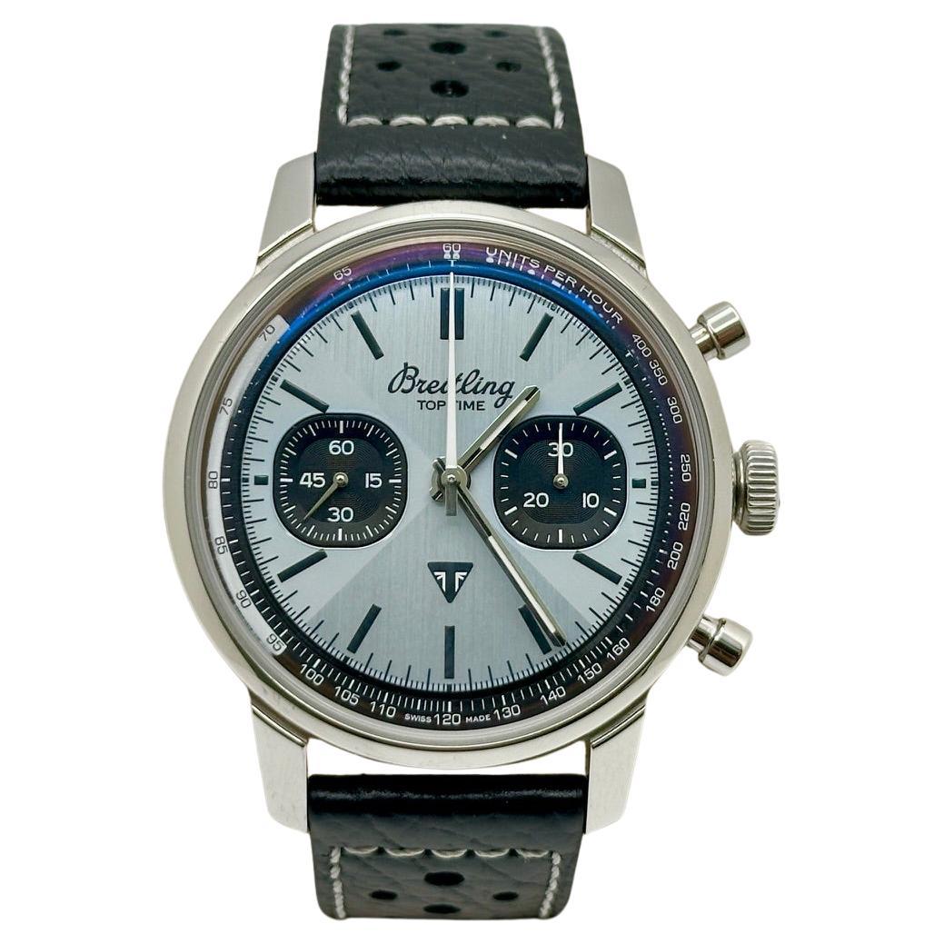 Breitling Top Time B01 Triumph AB0176 Ice Blue Dial Stainless Steel 41mm