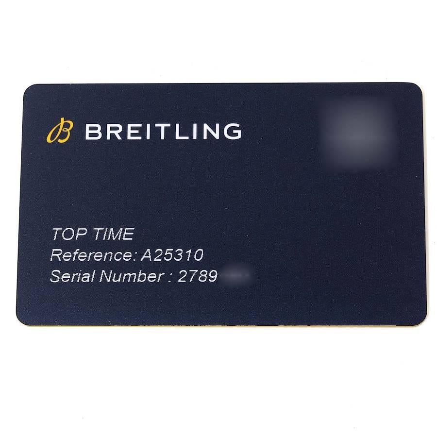 Breitling Top Time Chevrolet Corvette Steel Mens Watch A25310 Box Card For Sale 1
