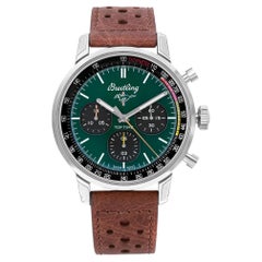 Breitling Top Time Ford Mustang 42mm Steel Green Dial Mens Watch A253101A1L1X1