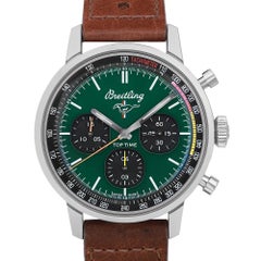 Breitling Top Time Ford Mustang 42mm Steel Green Dial Watch A253101A1L1X1