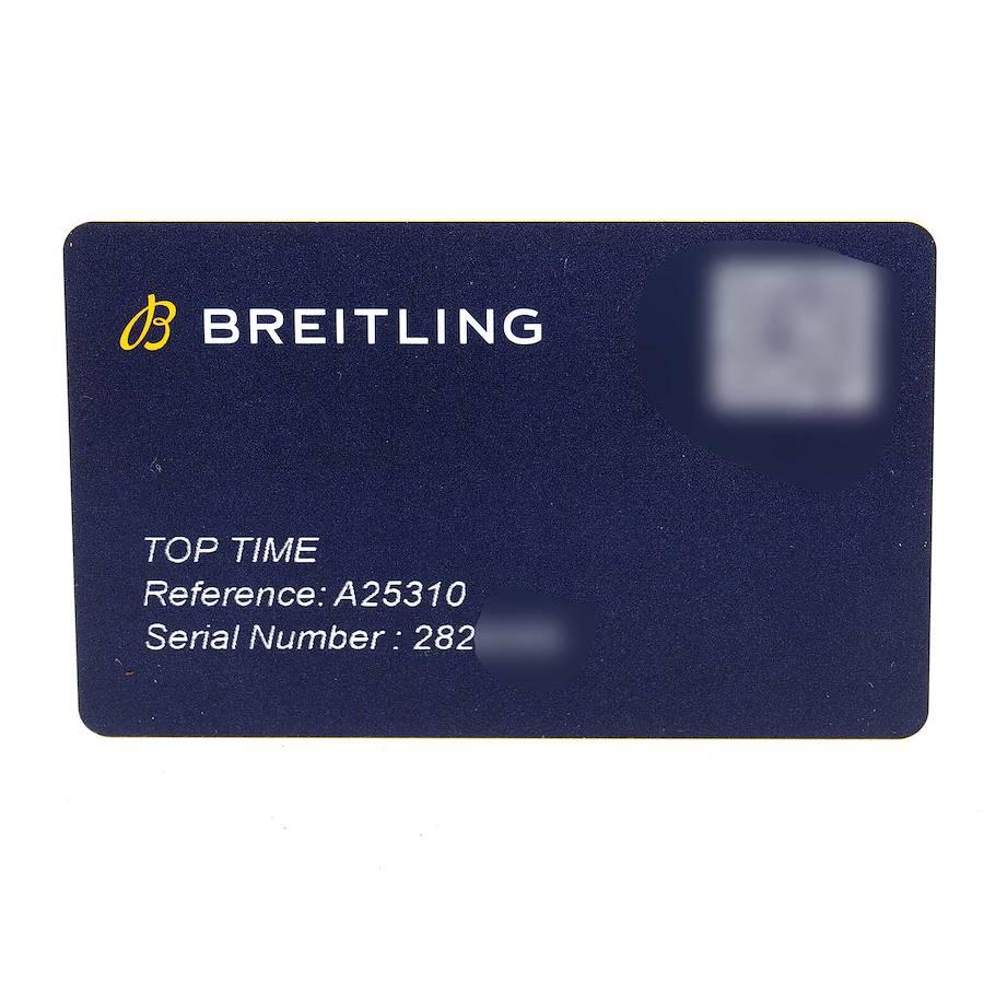 Breitling Top Time Ford Mustang LE Steel Mens Watch A25310 Box Card For Sale 2