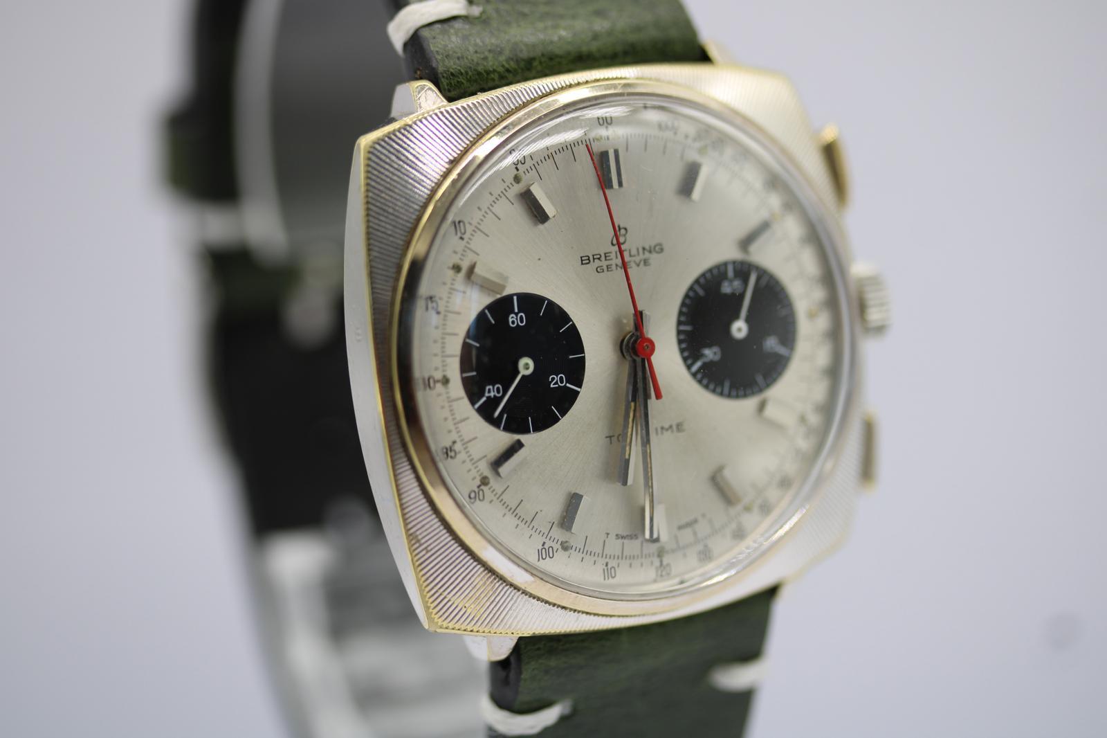 Breitling Top Time Ref. 2006  Silver Dial  37mm Square Case  1967 For Sale 9