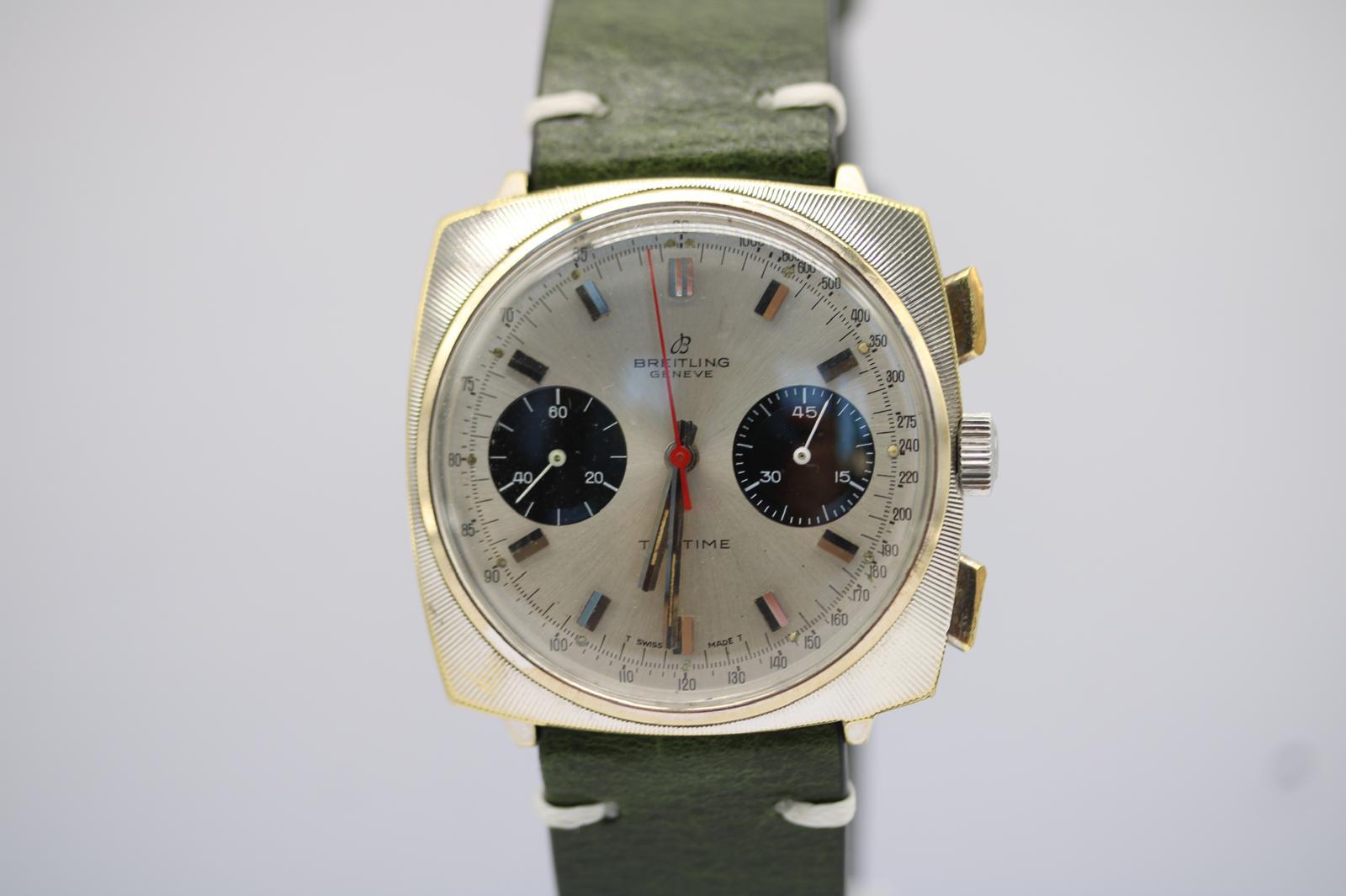 Breitling Top Time Ref. 2006  Silver Dial  37mm Square Case  1967 For Sale 5